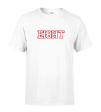 T-SHIRT | "EIGHT SCHOOL" - Blanc/Rouge
