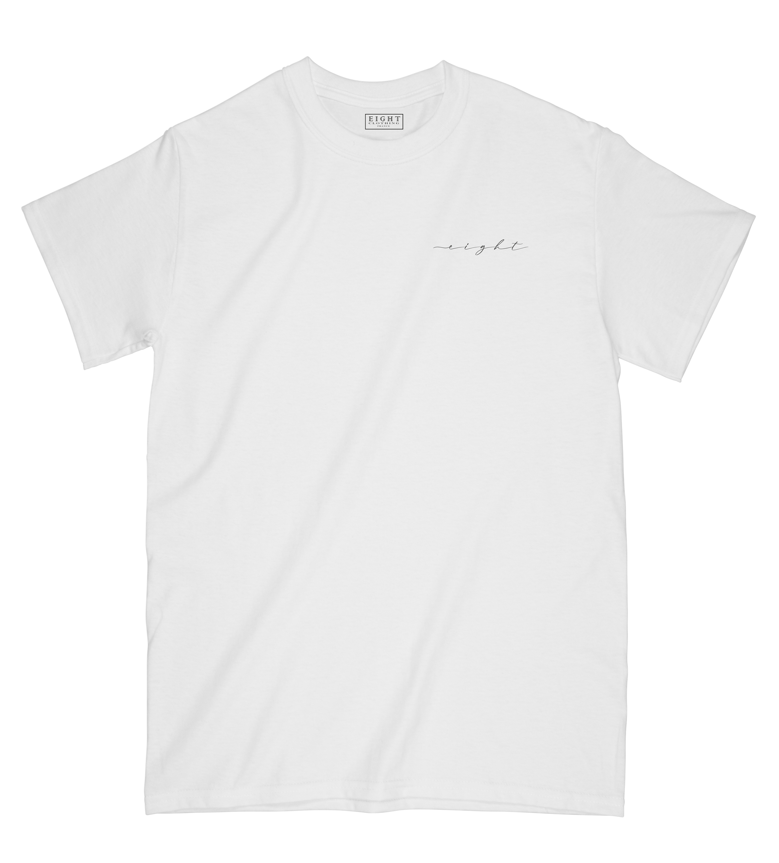 T-SHIRT | "CALI COEUR" - Blanc/Noir