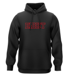 SWEAT-CAPUCHE | "EIGHT SCHOOL" - Noir/Rouge