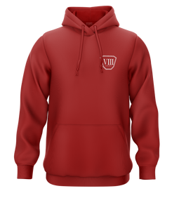 SWEAT-CAPUCHE | "OCTO" - Rouge/Blanc