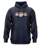 SWEAT-CAPUCHE | "SUNSET" - Marine/Blanc/Orange