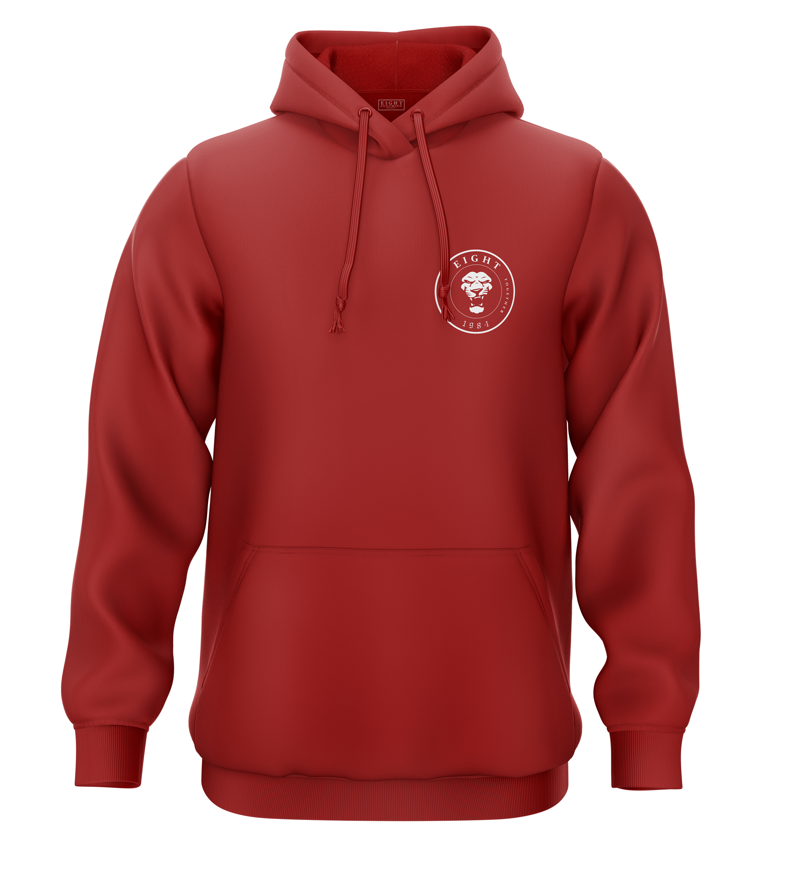 SWEAT-CAPUCHE | "SINGAM" - Rouge/Blanc