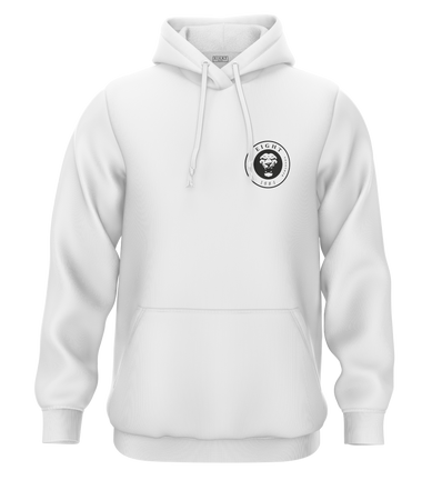 SWEAT-CAPUCHE | "SINGAM" - Blanc/Noir