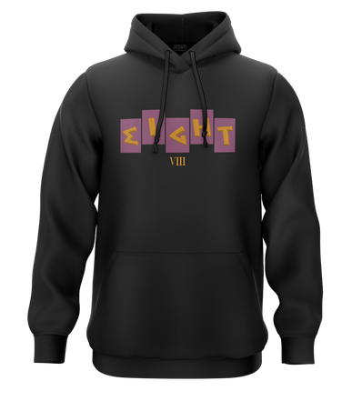 SWEAT-CAPUCHE | "FRATERNITE" - Noir/Violet/Jaune