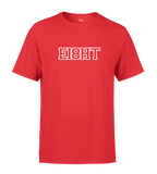 T-SHIRT | "EIGHT SCHOOL" - Rouge/Blanc