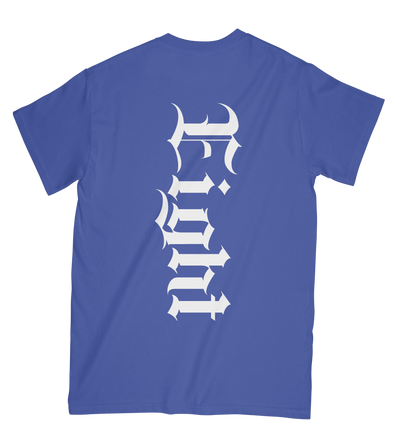 T-SHIRT | "GOATIK" - Bleu Royal/Blanc