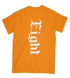 T-SHIRT | "GOATIK" -Orange Fluo/Blanc