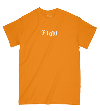 T-SHIRT | "GOATIK" -Orange Fluo/Blanc