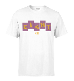 T-SHIRT | "FRATERNITE" - Blanc/Violet/Jaune