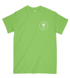 T-SHIRT | "SINGAM" - Vert Fluo/Blanc