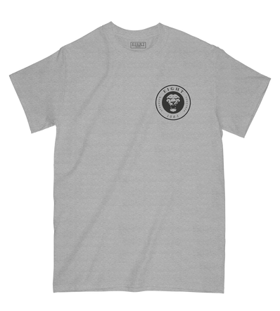 T-SHIRT | "SINGAM" - Gris chiné/noir