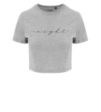 T-SHIRT COURT FEMME | "CALI" - Gris/Noir