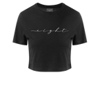 T-SHIRT COURT FEMME | "CALI" - Noir/Blanc