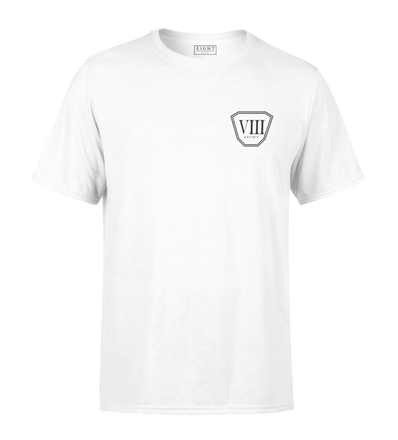 T-SHIRT | "OCTO" - Blanc/Noir