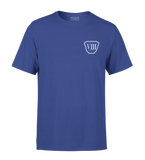 T-SHIRT | "OCTO" - Bleu Royal/Blanc