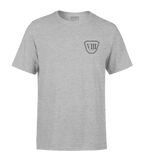 T-SHIRT | "OCTO" - Gris Chiné/Noir