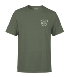 T-SHIRT | "OCTO" - Olive/Blanc