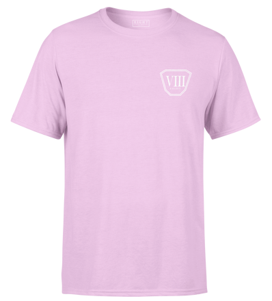 T-SHIRT | "OCTO" - Rose/Blanc