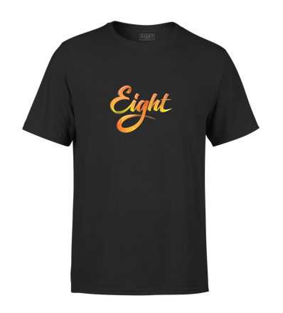 T-SHIRT | "SUMMER'EIGHT" - Noir/Jaune