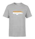 T-SHIRT | "SUNSET" - Gris/Blanc/Orange
