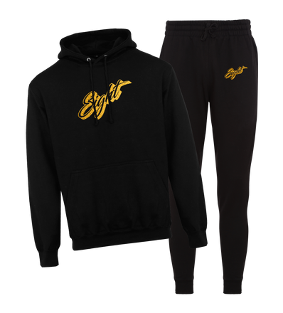 ENSEMBLE SWEAT-CAPUCHE | "GoldenEight" - Noir/Or