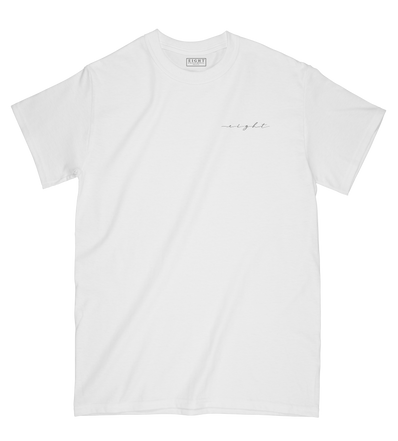 T-SHIRT | "CALI COEUR" - Blanc/Noir